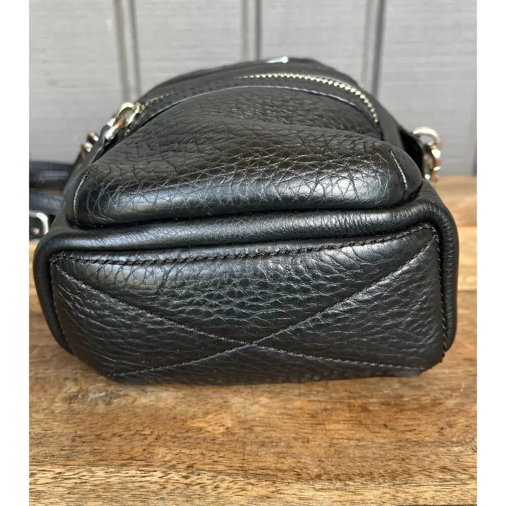 Marc by Marc Jacobs Standard Supply Mini Leather Xbody Backpack Black Zip Bag - Picture 8 of 11